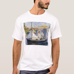 Camiseta Edouard Manet - Monet en su barco estudio