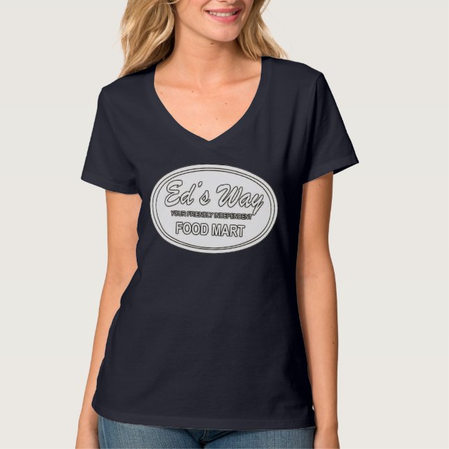 Camiseta Ed's Way, logotipo blanco invertido (Anverso)