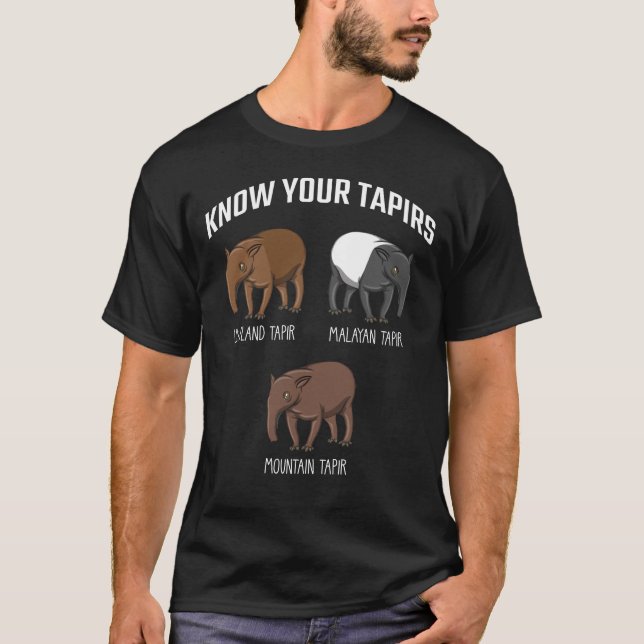 Camiseta Educación animal de Tapir Montaña Malaya Lowlan (Anverso)