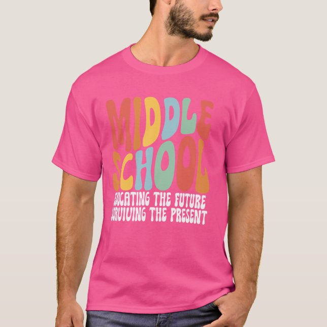 Camiseta Educación de docente de escuela media (Anverso)