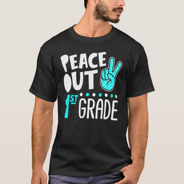 Camiseta Educación de primer grado de Peace Out School 2002 (Anverso)