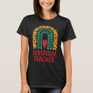 Camiseta Educación de profesores sustitutos Boho Arcoiris