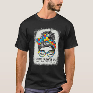Camiseta Educación especial acepta entender amor desordenad