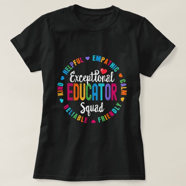 Camiseta Educación Especial de la Escuadrón de Educadores E (Diseño del anverso)