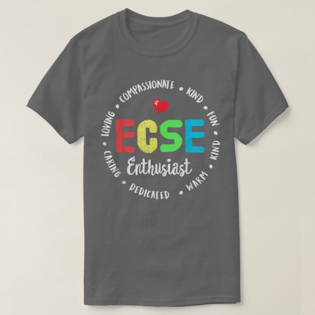 Camiseta Educación especial en la primera infancia SPED ECS (Diseño del anverso)