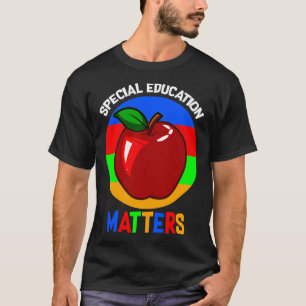 Camiseta Educación especial importa profesor de autismo