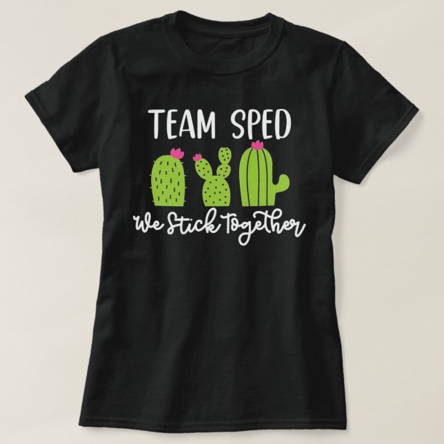 Camiseta Educación especial: nos mantenemos juntos en equip (Diseño del anverso)