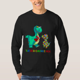 Camiseta Educación especial sobre autismo de dinosaurio del
