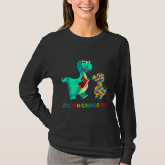 Camiseta Educación especial sobre autismo de dinosaurio del