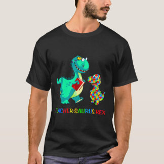 Camiseta Educación especial sobre autismo de dinosaurio del