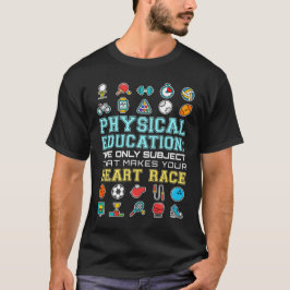 Camiseta Educación física Cardiopatía de la raza del corazó