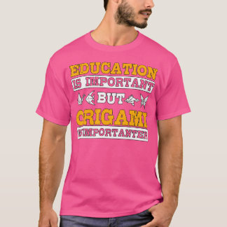 Camiseta Educación Importante de Origami Regalo Animales de