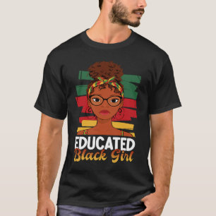 Camiseta Educación juvenil afroamericana África educada B