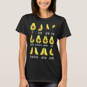 Camiseta Educación Matemática Fracción Aguacate Profesores