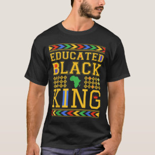 Camiseta Educado Black KING African Dashiki Black History