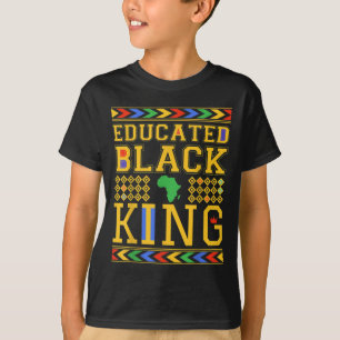 Camiseta Educado Black KING African Dashiki Black History