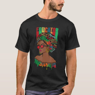 Camiseta Educador Afro-Africano: La historia negra se remon
