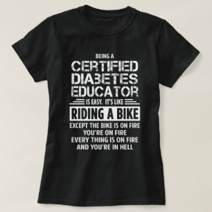 Camiseta Educador certificado para la diabetes
