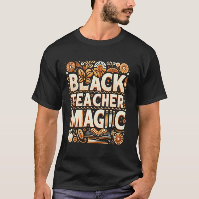 Camiseta Educador de Agradecimiento de Maestro Negro Profes (Anverso)