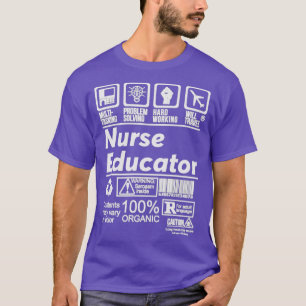 CAMISETA EDUCADOR DE ENFERMERÍA RESOLVER PROBLEMAS DISEÑO