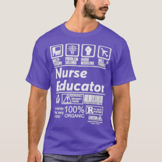 CAMISETA EDUCADOR DE ENFERMERÍA RESOLVER PROBLEMAS DISEÑO