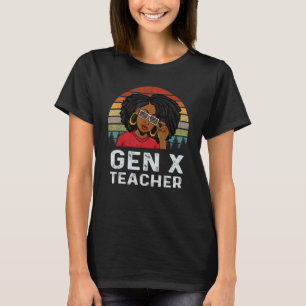 Camiseta Educador de la Generación X Melanin Histo negro af