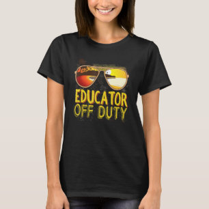 Camiseta Educador De La Playa De Las Gafas De Sol De Duty E