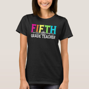 Camiseta Educador de maestros de 5º grado Trabajo Educación