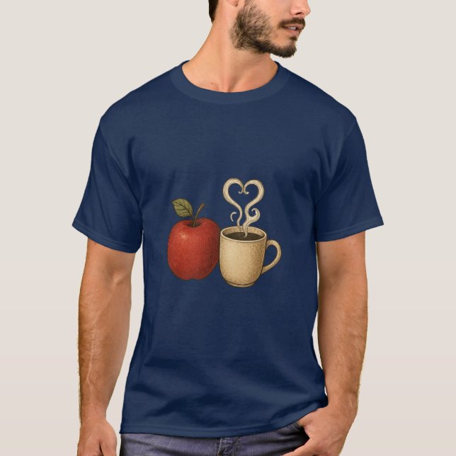 Camiseta Educador Fuel Gracioso Profesor Coffee Shirt (Anverso)