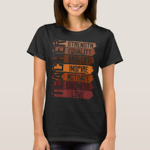 Camiseta Educador negro educador afroamericano negro