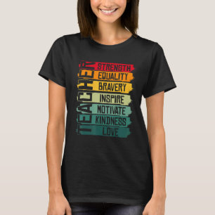 Camiseta Educador negro educador afroamericano negro