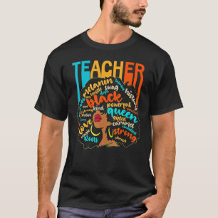 Camiseta Educador negro educador magia África Orgullosa his