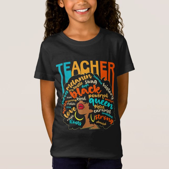 Camiseta Educador negro educador magia África Orgullosa his (Anverso)