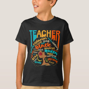 Camiseta Educador negro educador magia África Orgullosa his