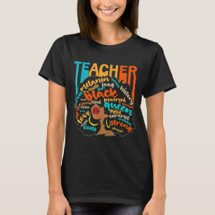 Camiseta Educador negro educador magia África Orgullosa his