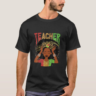 Camiseta Educador negro educador magia África Orgullosa his