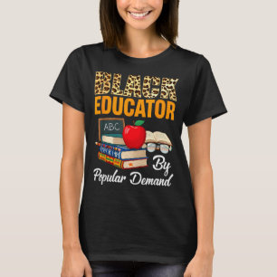 Camiseta Educador negro Mes de la historia negra Afroaméric