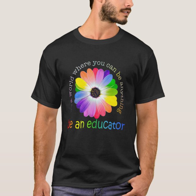 Camiseta Educador Primer Día De La Escuela Todos Aprenderán (Anverso)