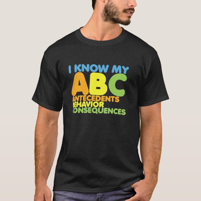 Camiseta Educador que conozco mi comportamiento de ABC Tera (Anverso)