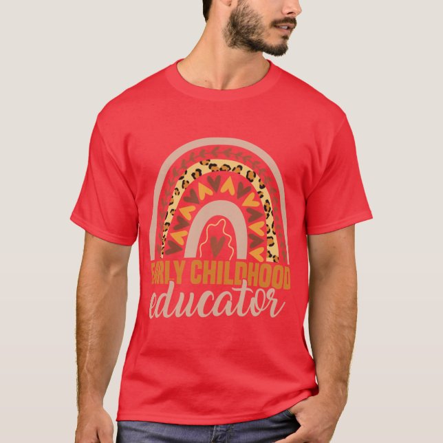Camiseta Educadora de la Primera Infancia niña Arcoíris (Anverso)