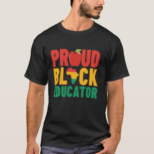 Camiseta educadoras negras: hombres orgullosos educadores n