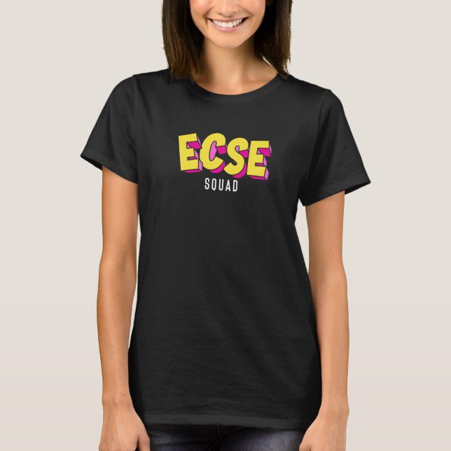 Camiseta Educadores Especiales de Ecse Equipo Conciencia de (Anverso)