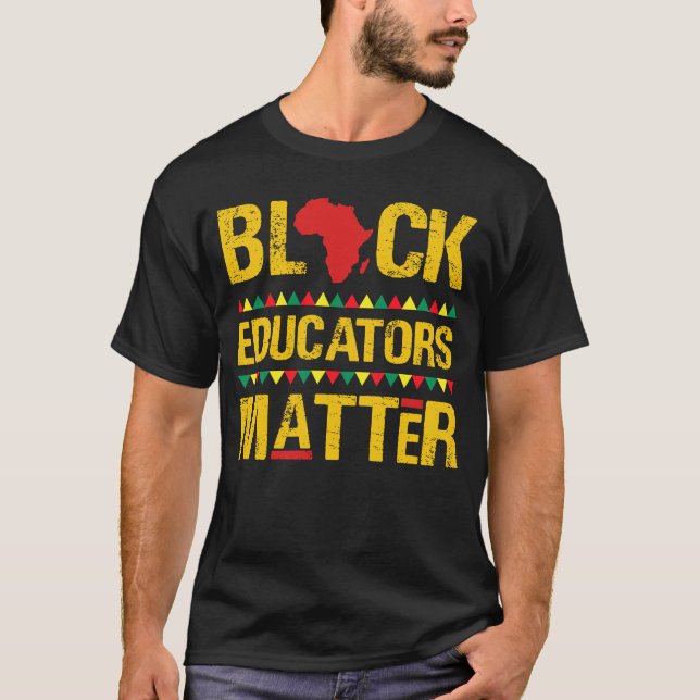 Camiseta Educadores negros importan profesora de historia n (Anverso)