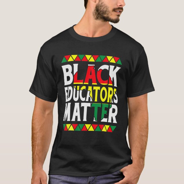 Camiseta Educadores negros importan profesora de historia n (Anverso)