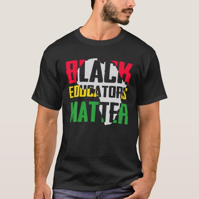 Camiseta Educadores negros importan profesora de historia n (Anverso)