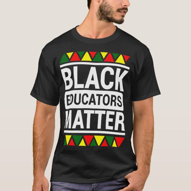 Camiseta Educadores negros importan profesora de historia n (Anverso)