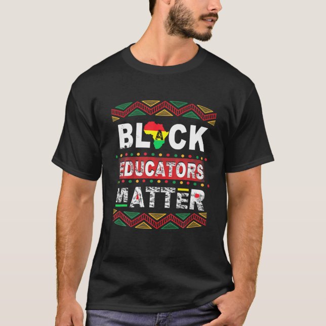 Camiseta Educadores negros importan profesora de historia n (Anverso)