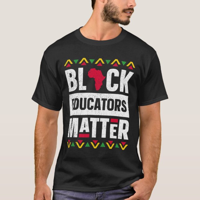 Camiseta Educadores negros problema profesor de historia ne (Anverso)