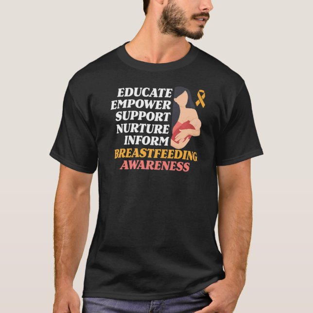 Camiseta Educar Empoderar Apoyar la Lactancia Materna A (Anverso)