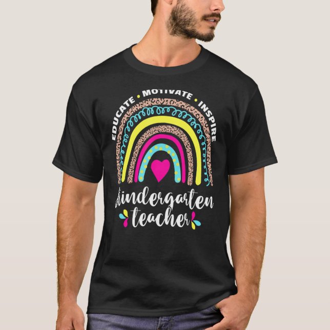 Camiseta Educar para motivar a inspirar a los profesores de (Anverso)